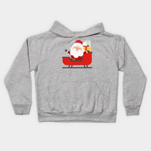 Santa With Gifts Kids Hoodie